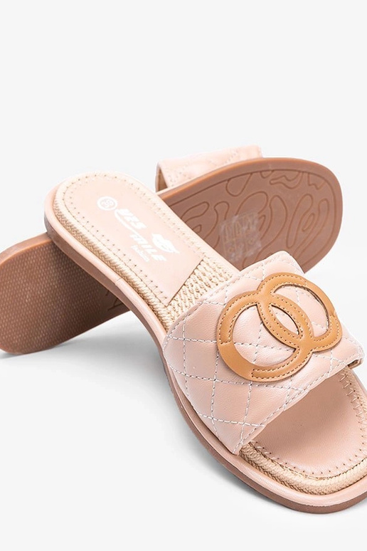 Sandálias femininas bege, "Ypsy"