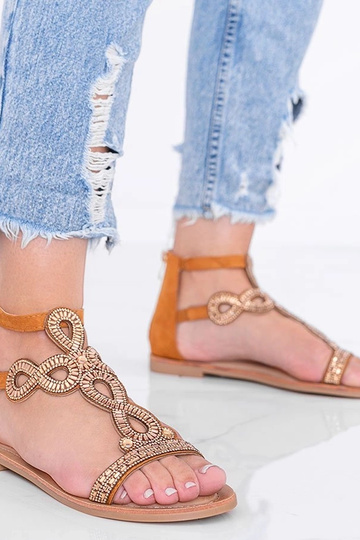 Sandalas marrom claro...