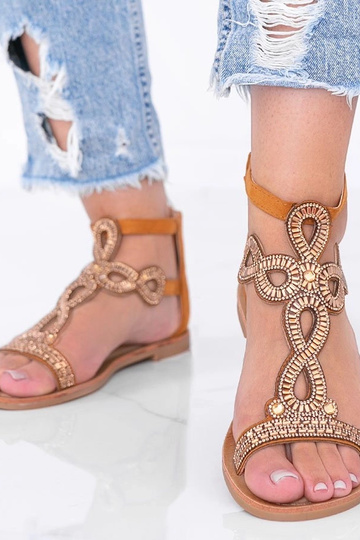 Sandalas marrom claro... 2