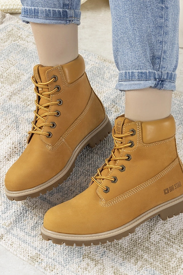 Botas femininas Big Star Amitee Camel Trapper