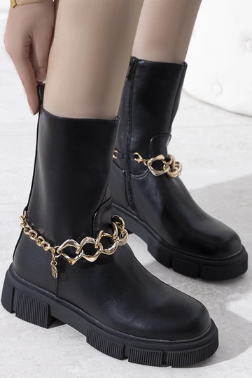 Botins de inverno pretos, "Marsha"