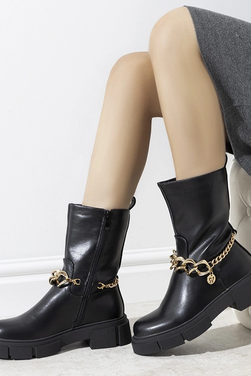 Botins de inverno pretos, "Marsha"
