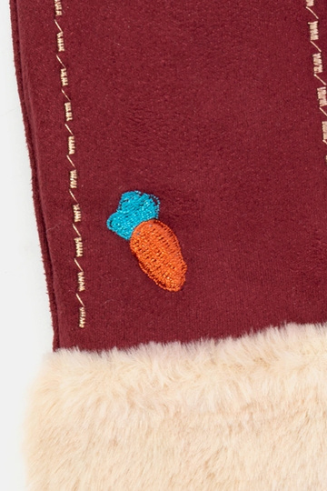 Luvas infantis Burgundy Carrot 2