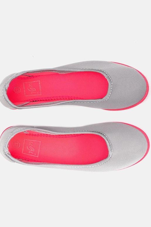 Bailarinas infantis Geneseo cinza e rosa