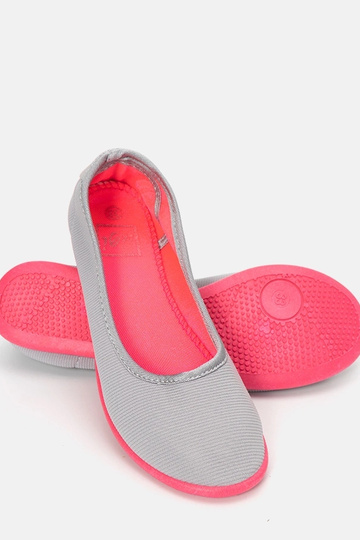 Bailarinas infantis Geneseo cinza e rosa 2