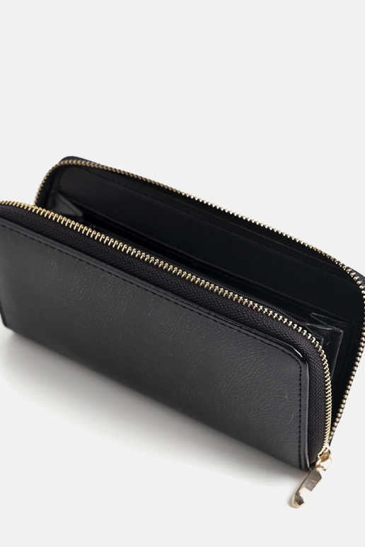 Carteira Starks Preta Metálica