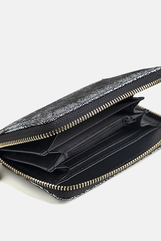 Carteira Decosta prata brilhante