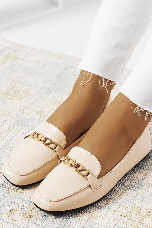 Mocassins Bege Milder Square Toe