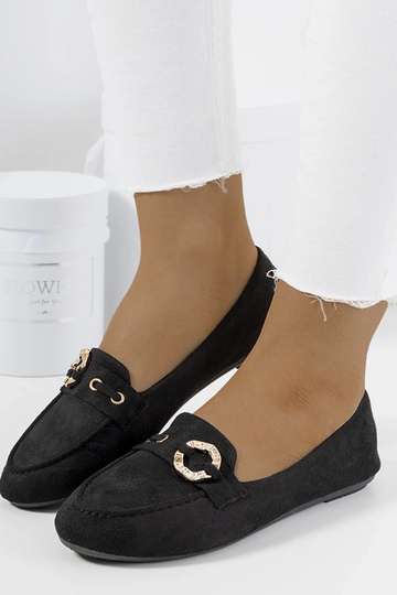 Mocassim feminino Leila preto