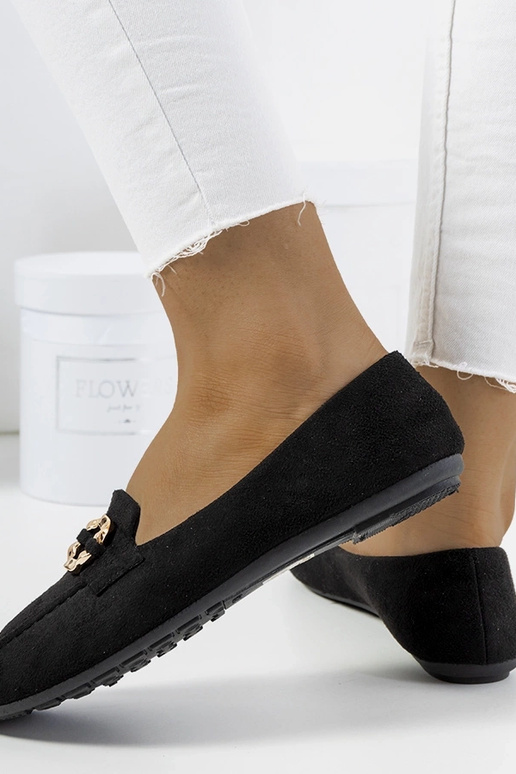 Mocassim feminino Leila preto