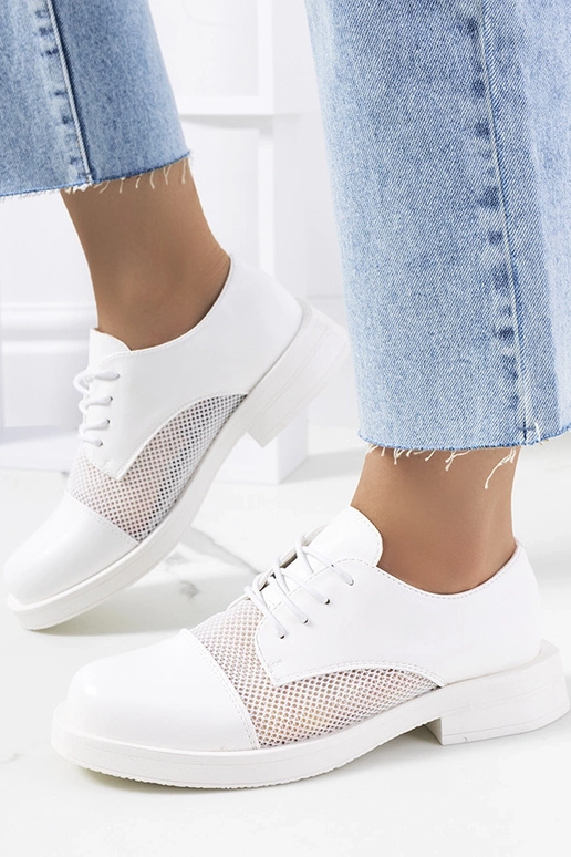 Sapatos brancos femininos, "Huard"