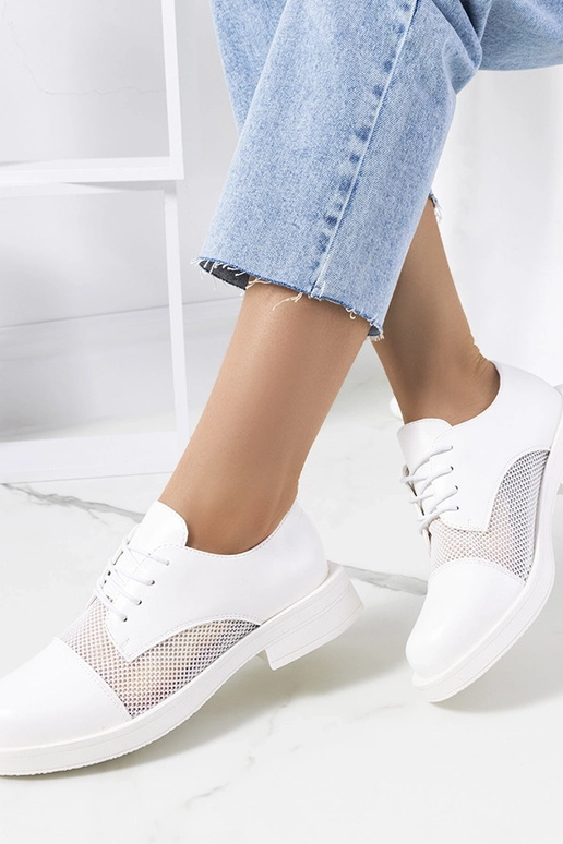 Sapatos brancos femininos, "Huard"