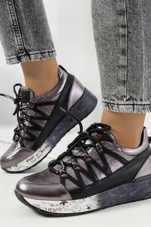 Tênis Ballard Cinza Metálico