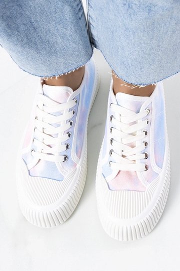 Tênis feminino Steen azul e rosa 2