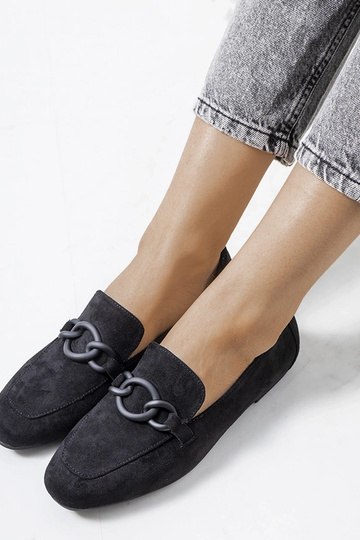 Sapatos Dante de couro preto