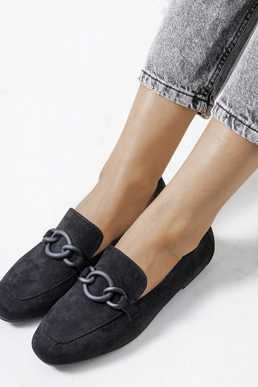 Sapatos Dante de couro preto