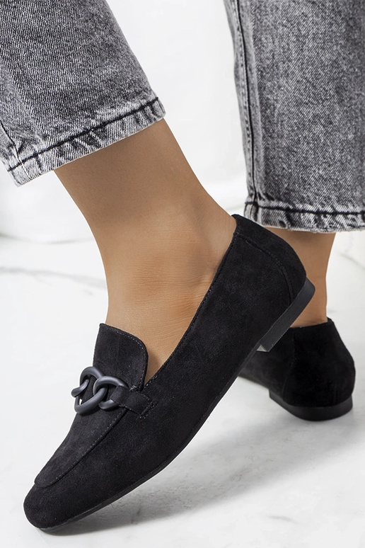 Sapatos Dante de couro preto