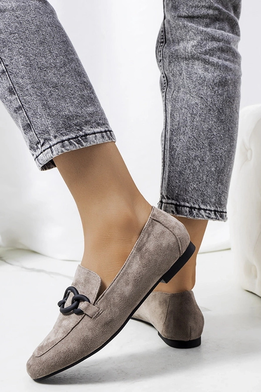 Sapatos cinzas de couro, "Dante" Sapatos cinzas de couro, "Dante"