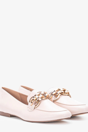 Mocassim Bege Segarra Chain