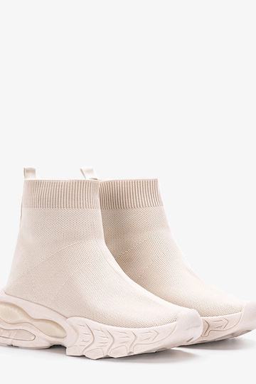 Tênis cano alto Woodson bege 2