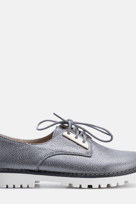 Sapatos infantis cinza brilhante Runa