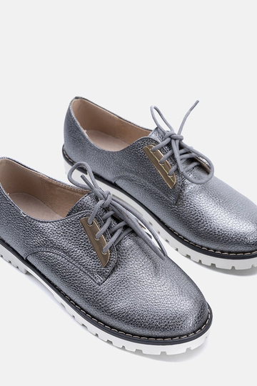 Sapatos infantis cinza brilhante Runa 2