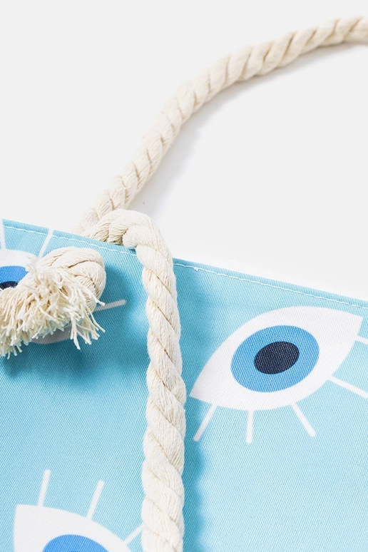 Bolsa de praia azul, "Elsina"