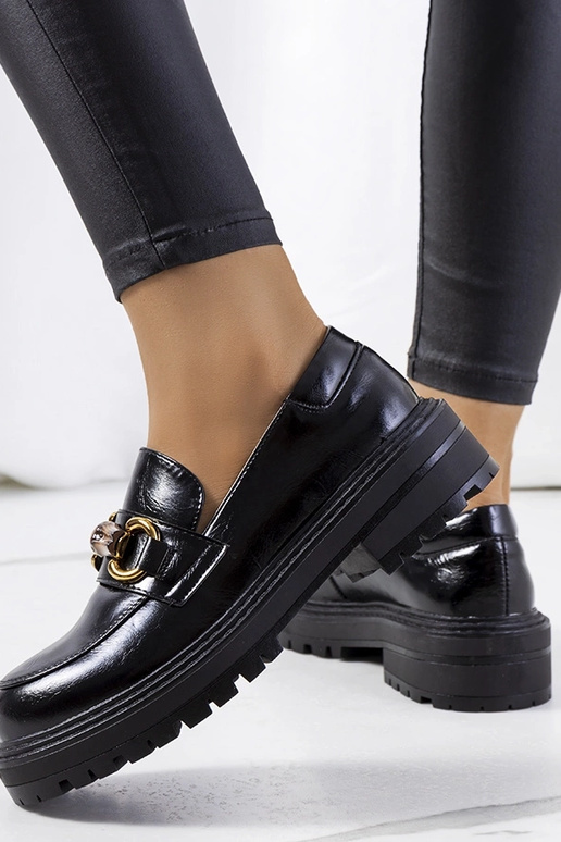 Mocassins pretos, "Kemze" Mocassins pretos, "Kemze"