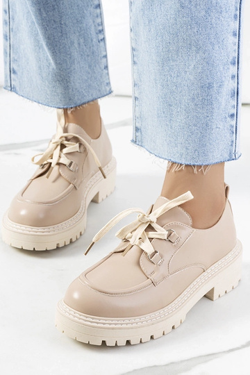 Botas de camurça femininas na cor areia, "Labour"