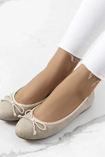 Sapatilhas de ballet bege Villers para mulher 2