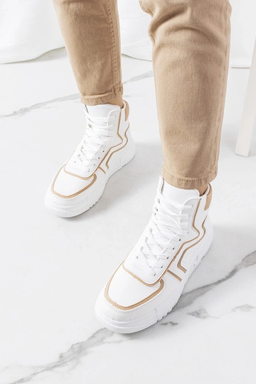 Tênis cano alto Roseda branco 2