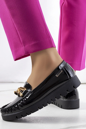 Mocassins pretos com... 2