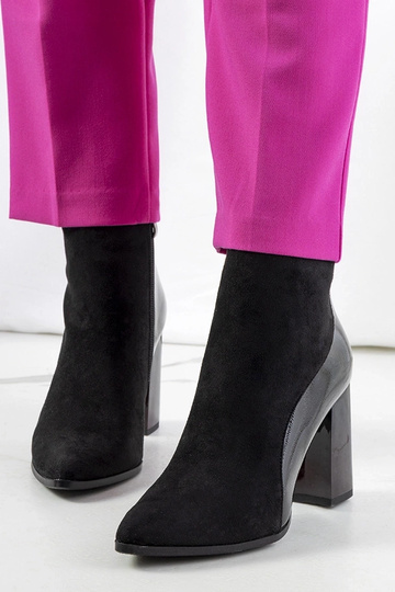 Botins pretos com salto Leonar 2