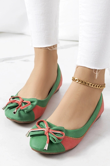 Sapatilhas de balé Eske Bow verdes