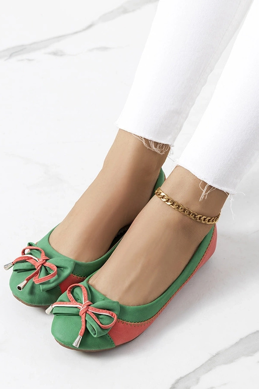 Sapatilhas de balé Eske Bow verdes