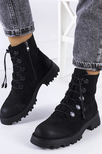 Botas pretas de camurça sintética Cesterfield 2