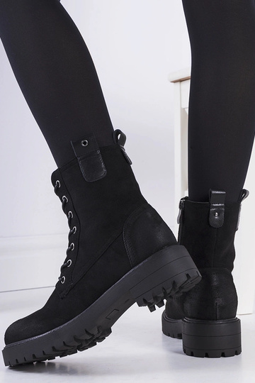 Botas pretas de camurça sintética Wellspring 2
