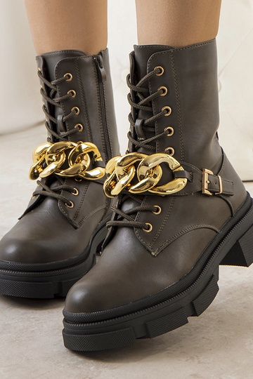 Botas de caminhada com corrente verde Iversen