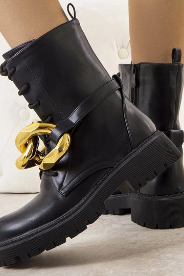Botas pretas de corrente Galar 2