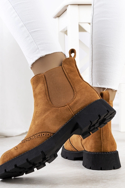 Botas marrons com sola grossa, "Newsome"