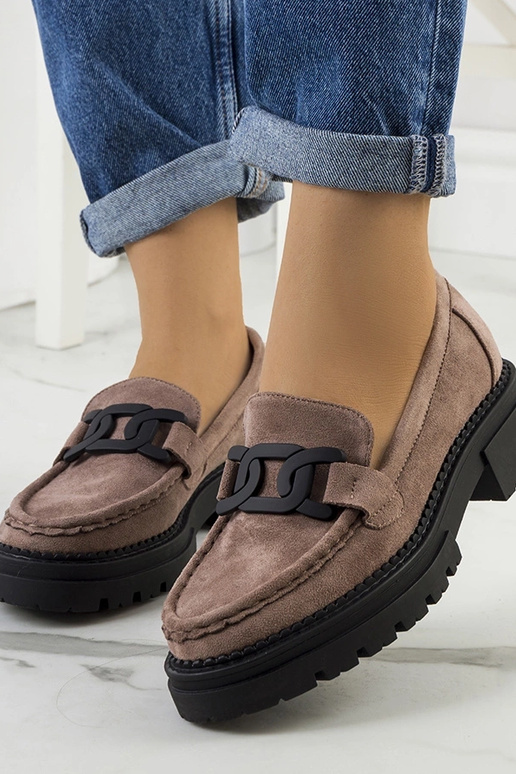 Botas marrons de camurça sintética...