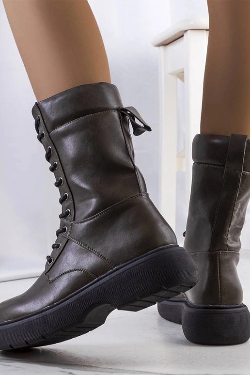 Botas de caminhada verdes femininas...