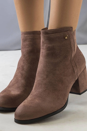 Botas curtas marrons de...