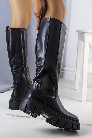 Botas longas pretas de... 2