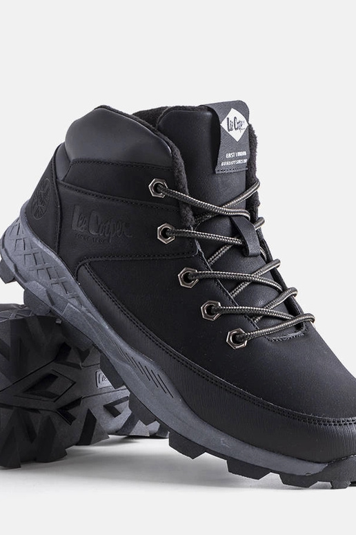 Botas de caminhada pretas de inverno,...