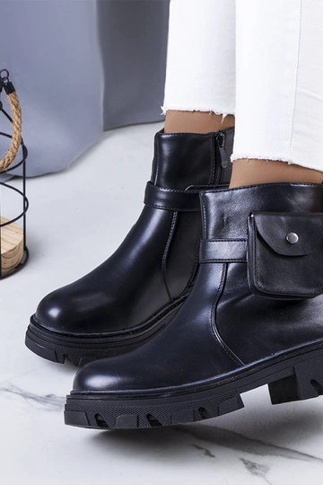 Botas pretos com bolsa,... 2