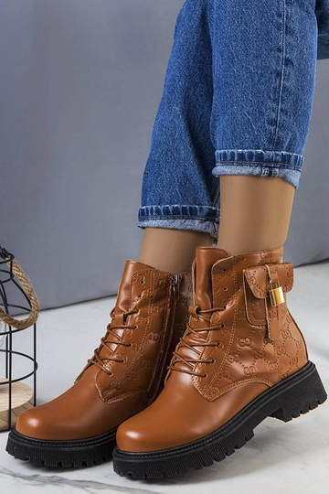 Botas de caçador de carvão com isolamento marrom 2