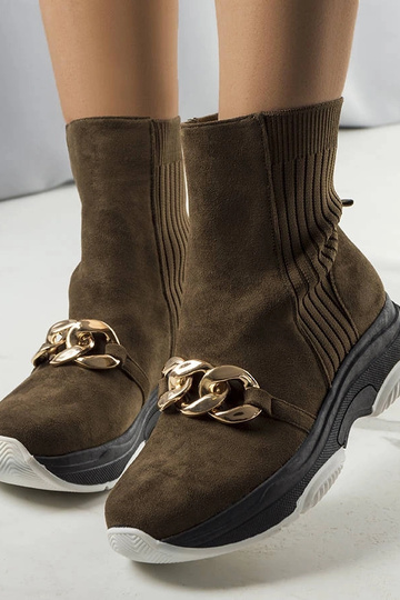 Botas de cano alto com...