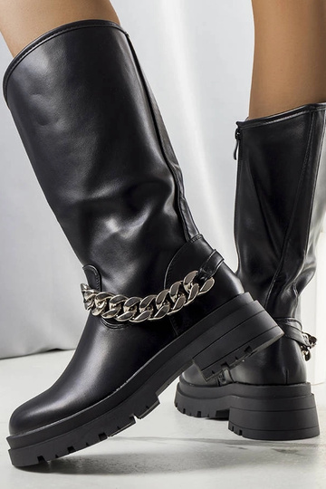 Botas de cano curto pretas... 2