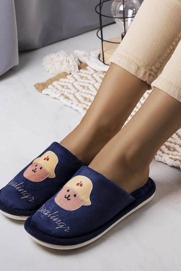 Chinelos macios azul...